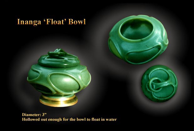 Jade Float Bowl. Hollowed out carving to enough to Float
