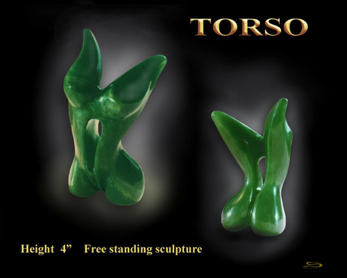 Sculptured Jade Torso.